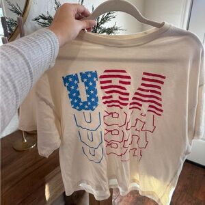 Boutique USA cropped tee